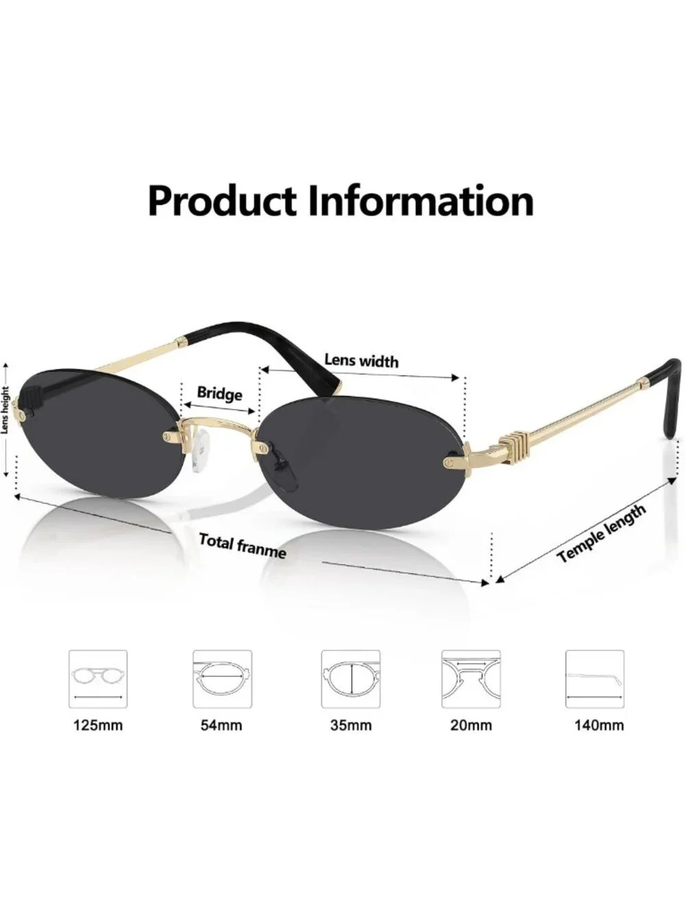 Chic Retro Small Oval Sunglasses for Women & Men - Stylish UV Protection Eyewear